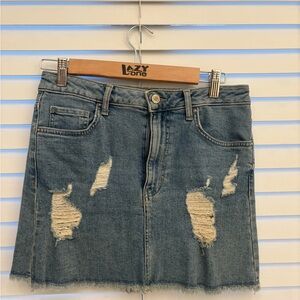 Forever 21 Blue Mini Skirt Casual